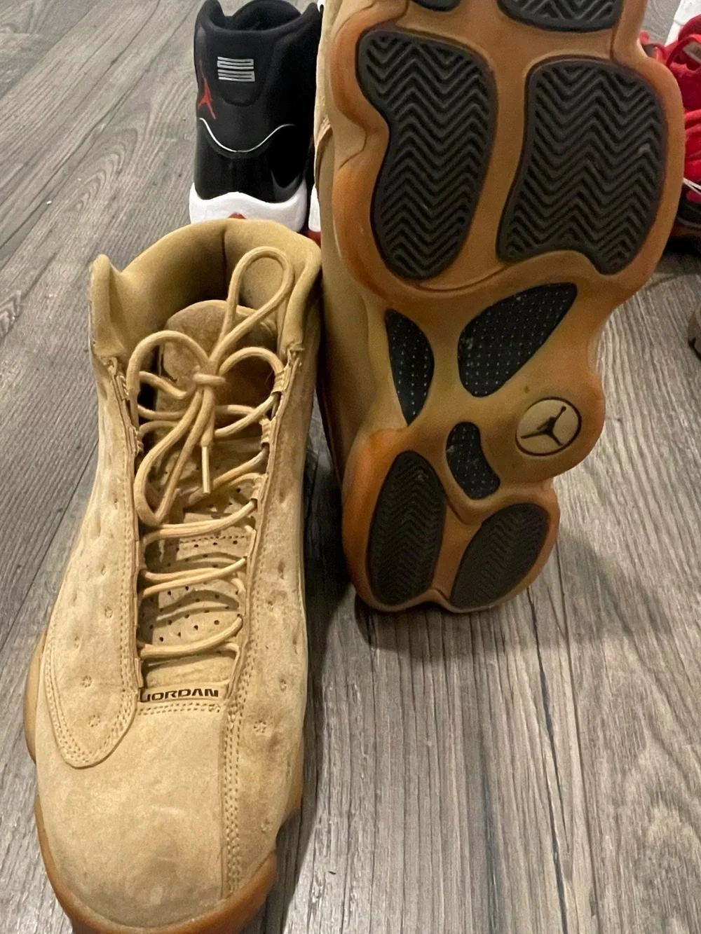 Jordan 13 Wheat Retro Tan Suede Sneakers
